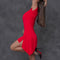 SoftWear™ Tee Dress in Red — premium activewear by SandJ