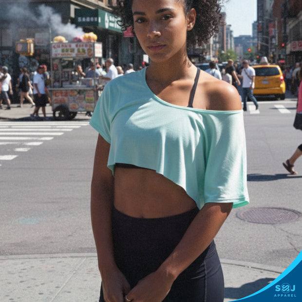 SoftWear™ Slouch Cropped Tee