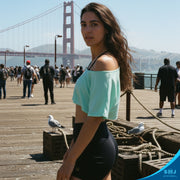 SoftWear™ Slouch Cropped Tee