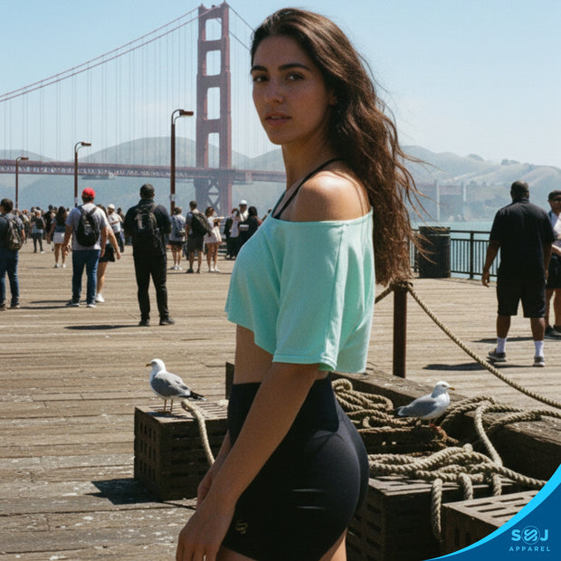 SoftWear™ Slouch Cropped Tee