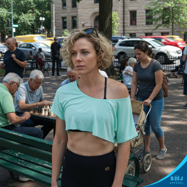 SoftWear™ Slouch Cropped Tee