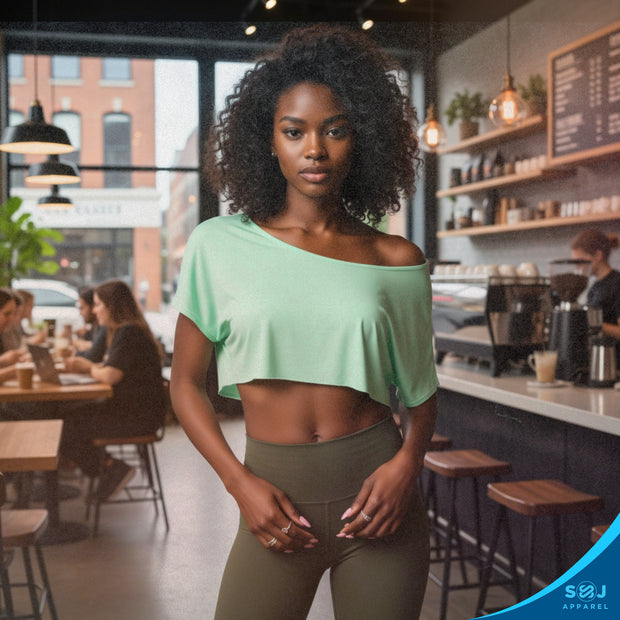 SoftWear™ Slouch Cropped Tee