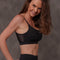 Woman modelling Black Diamond Bra