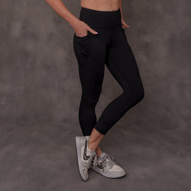 Black Diamond Mid-Calf Leggings