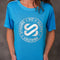 Woman modelling SJ GlitterRibbon Womens Tee