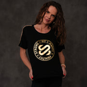 SJ GlitterRibbon Womens Tee