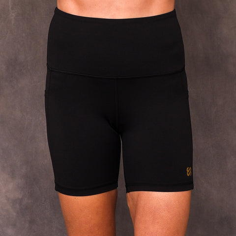 SJ Rainbow Collection High Waisted Butt Shaping Leggings (Mid-Thigh Length) lifestyle photo 15