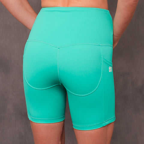 SJ Rainbow Collection High Waisted Butt Shaping Leggings (Mid-Thigh Length) lifestyle photo 25
