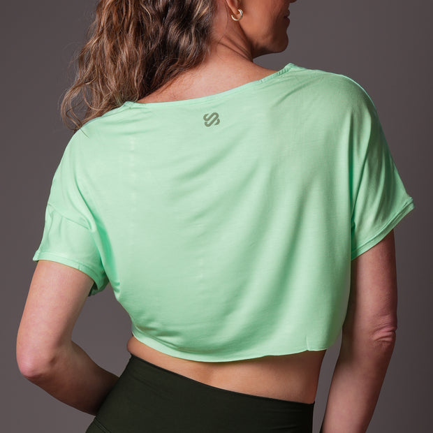SoftWear Slouch Cropped Tee