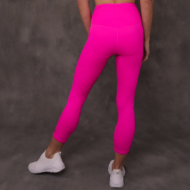 SJ Rainbow Collection High Waisted Butt Shaping Leggings (3/4 Mid-Calf Length)