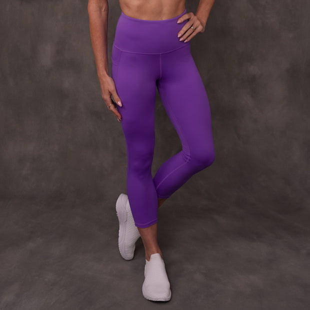 SJ Rainbow Collection High Waisted Butt Shaping Leggings (3/4 Mid-Calf Length)