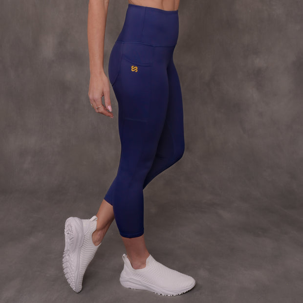 SJ Rainbow Collection High Waisted Butt Shaping Leggings (3/4 Mid-Calf Length)