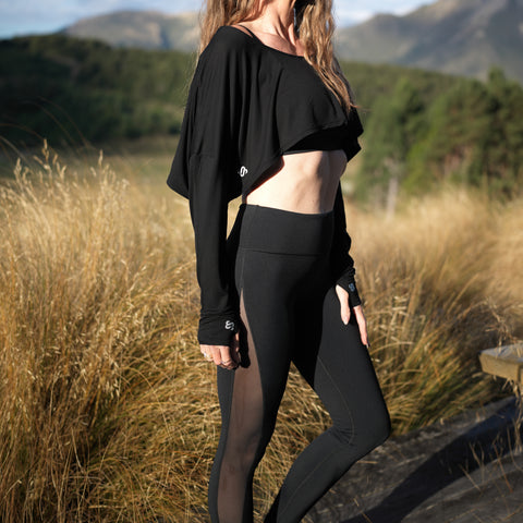 SoftWear Slouch Cropped Long Sleeve Tee lifestyle photo 7