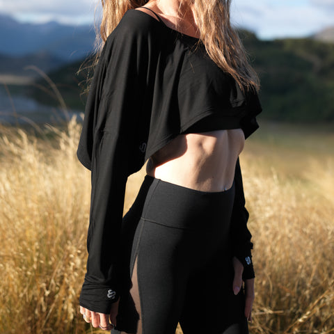 SoftWear Slouch Cropped Long Sleeve Tee lifestyle photo 9