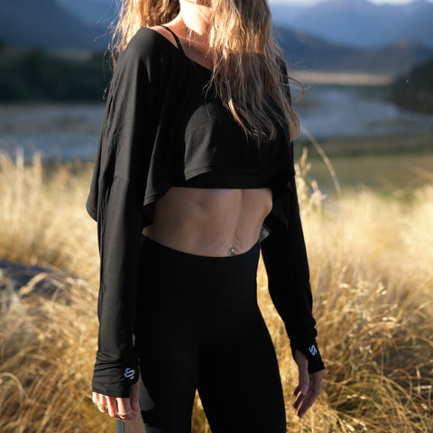 SoftWear Slouch Cropped Long Sleeve Tee lifestyle photo 10