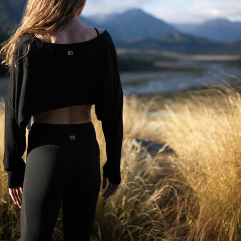 SoftWear Slouch Cropped Long Sleeve Tee lifestyle photo 11