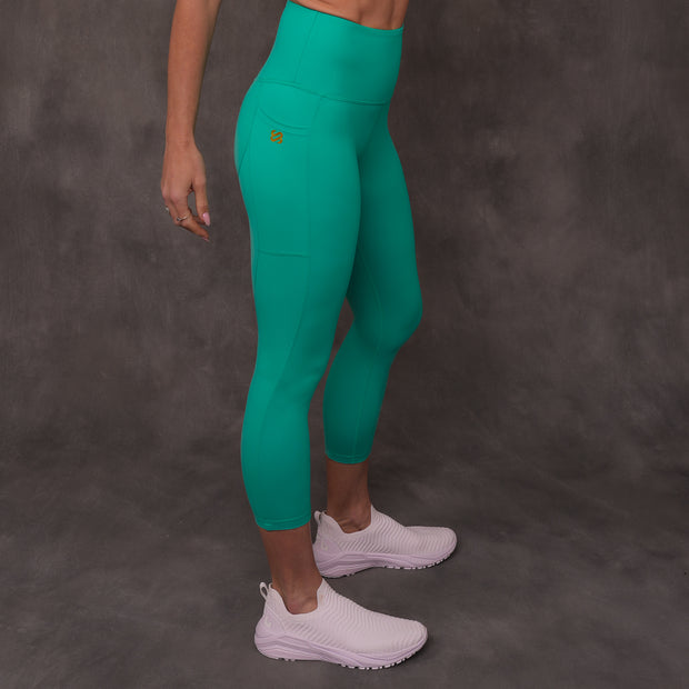 SJ Rainbow Collection High Waisted Butt Shaping Leggings (3/4 Mid-Calf Length)