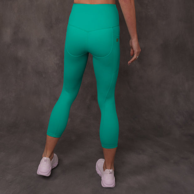 SJ Rainbow Collection High Waisted Butt Shaping Leggings (3/4 Mid-Calf Length)