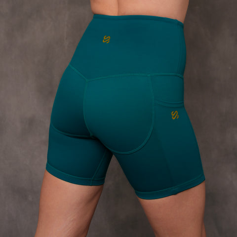 SJ Rainbow Collection High Waisted Butt Shaping Leggings (Mid-Thigh Length) lifestyle photo 9