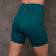 SJ Rainbow Collection High Waisted Butt Shaping Leggings (Mid-Thigh Length)