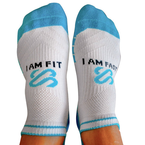 I Am Fit, I am Fast - Bamboo Sports Socks back view
