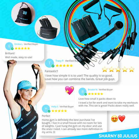 Woman wearing SJ Premium Travel Gym during workout