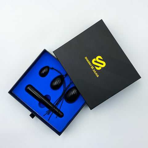 SJ Premium Genuine Obsidian Egg and Wand Set product photo 6
