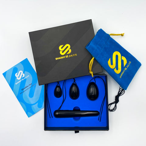 SJ Premium Genuine Obsidian Egg and Wand Set product photo 4