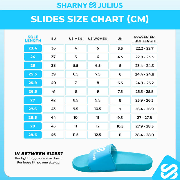 SJ Cloudsole Blue Slides - Unisex