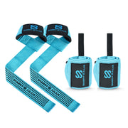 SJ Premium Wrist Wrap and Lifting Strap Set