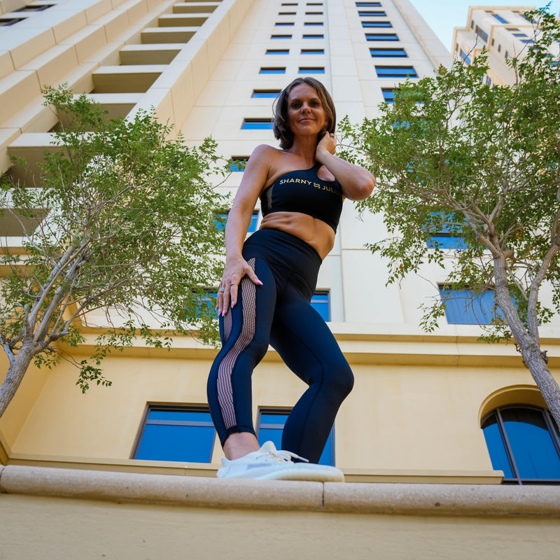 School run in Sexy Mermaid Leggings