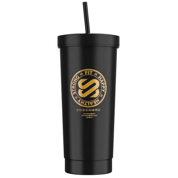 SJ Luxury Stainless Steel Straw Cup